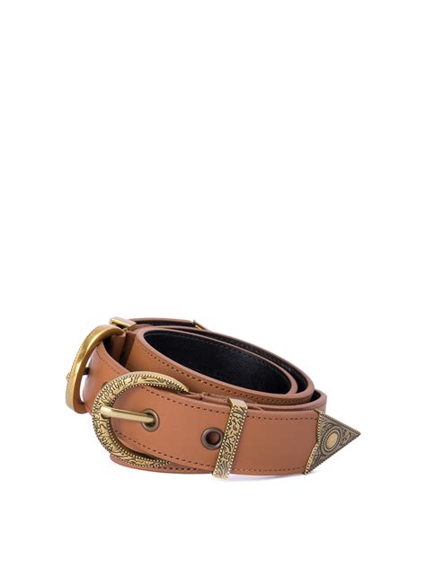 versace matt buckle feather edge belt|Versace jeans belts.